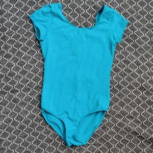 Bloch Turquoise Short-Sleeve Kids Leotard